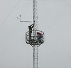 80m Galvanized Steel Guyed Antenna Triangular Tower